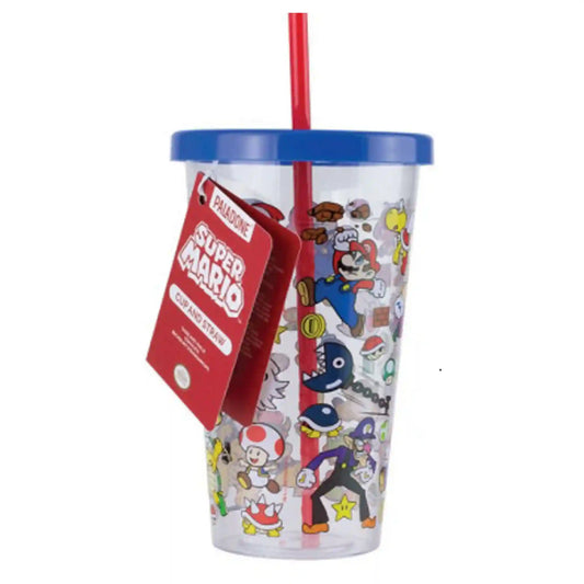Super Mario™ Plastic Cup with Straw